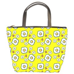 Eggs Yellow Bucket Bag by snowwhitegirl