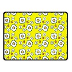 Eggs Yellow Double Sided Fleece Blanket (Small)  45 x34  Blanket Back