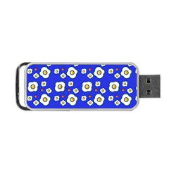 Eggs Blue Portable Usb Flash (two Sides)