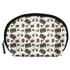 Fast Food White Accessory Pouch (large)