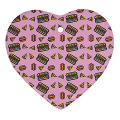 Fast Food Pink Ornament (heart)