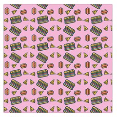 Fast Food Pink Large Satin Scarf (square) by snowwhitegirl