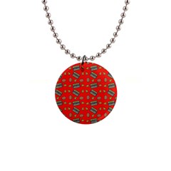 Fast Food Red Button Necklaces by snowwhitegirl