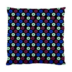 Eye Dots Blue Magenta Standard Cushion Case (two Sides)