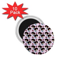 Redhead Girl Pink 1 75  Magnets (10 Pack) 