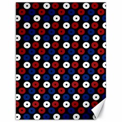 Eye Dots Red Blue Canvas 18  X 24   by snowwhitegirl