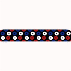 Eye Dots Red Blue Small Bar Mats by snowwhitegirl