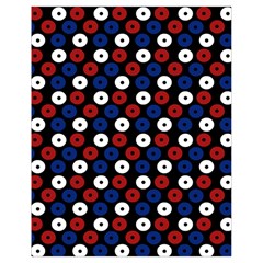 Eye Dots Red Blue Drawstring Bag (small)