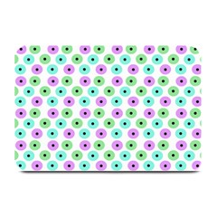 Eye Dots Green Violet Plate Mats