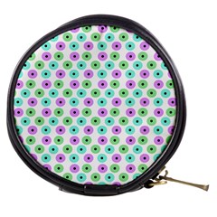 Eye Dots Green Violet Mini Makeup Bags