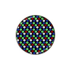 Eye Dots Green Blue Red Hat Clip Ball Marker (10 Pack)