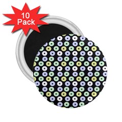Eye Dots Grey Pastel 2 25  Magnets (10 Pack)  by snowwhitegirl