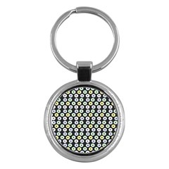 Eye Dots Grey Pastel Key Chains (round)  by snowwhitegirl