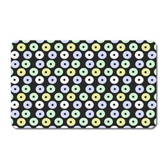 Eye Dots Grey Pastel Magnet (rectangular)