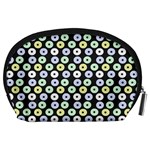 Eye Dots Grey Pastel Accessory Pouch (Large) Back