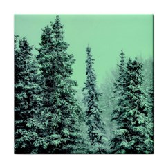 Winter Trees Face Towel