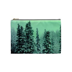 Winter Trees Cosmetic Bag (medium)