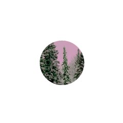 Winter Trees Pink 1  Mini Buttons by snowwhitegirl