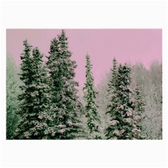 Winter Trees Pink Large Glasses Cloth (2-side) by snowwhitegirl