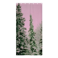 Winter Trees Pink Shower Curtain 36  X 72  (stall)  by snowwhitegirl