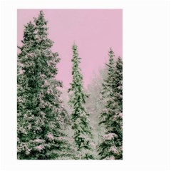 Winter Trees Pink Large Garden Flag (two Sides) by snowwhitegirl