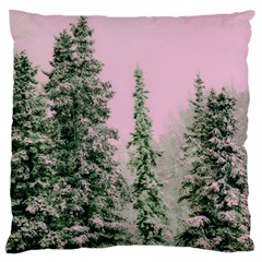 Winter Trees Pink Standard Flano Cushion Case (two Sides) by snowwhitegirl