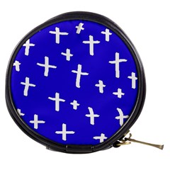 Blue White Cross Mini Makeup Bags