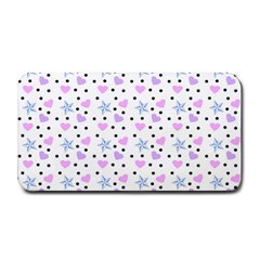 Hearts And Star Dot White Medium Bar Mats by snowwhitegirl