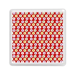 Eye Dots Red Pastel Memory Card Reader (square)