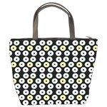 Eye Dots Black Pastel Bucket Bag Back