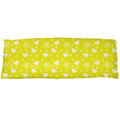 Hearts And Star Dot Yellow Body Pillow Case Dakimakura (two Sides) by snowwhitegirl