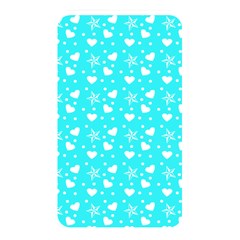 Hearts And Star Dot Blue Memory Card Reader (rectangular)