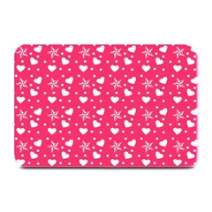 Hearts And Star Dot Pink Plate Mats