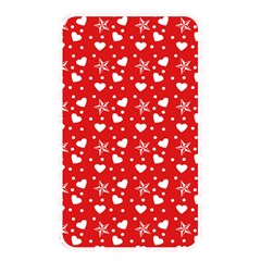 Hearts And Star Dot Red Memory Card Reader (rectangular)