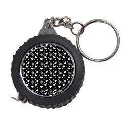 Hearts And Star Dot Black Measuring Tape