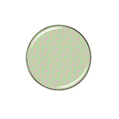 Hearts And Star Dot Green Hat Clip Ball Marker (10 Pack) by snowwhitegirl