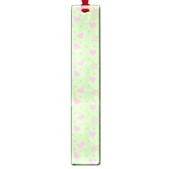 Hearts And Star Dot Green Large Book Marks