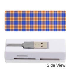 Orange Blue Plaid Memory Card Reader (stick)