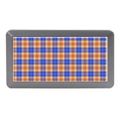 Orange Blue Plaid Memory Card Reader (mini)