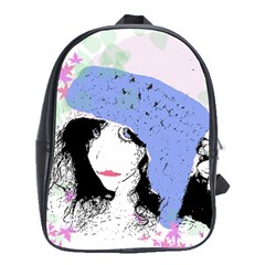 Girl With Hat School Bag (large)