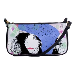 Girl With Hat Shoulder Clutch Bag