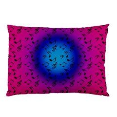 Pink Music Blue  Moon Pillow Case (two Sides) by snowwhitegirl