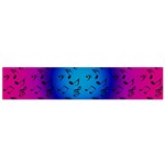 Pink Music Blue  Moon Small Flano Scarf Front