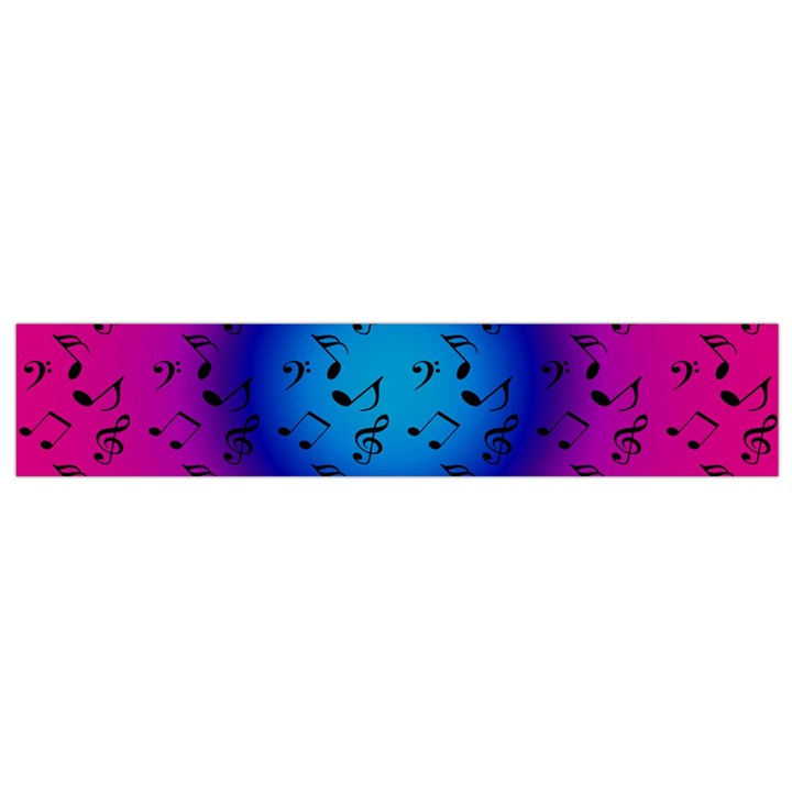 Pink Music Blue  Moon Small Flano Scarf