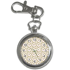 Antique Flowers Pink Key Chain Watches
