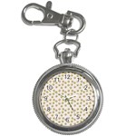 Antique Flowers Pink Key Chain Watches Front