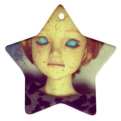 Freckley Boy Ornament (star) by snowwhitegirl