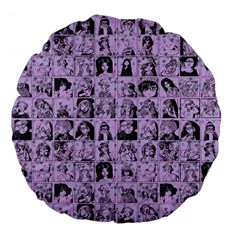 Lilac Yearbok Large 18  Premium Flano Round Cushions by snowwhitegirl