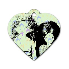 Mint Wall Dog Tag Heart (one Side) by snowwhitegirl