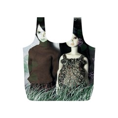 Dolls In The Grass Full Print Recycle Bag (s) by snowwhitegirl